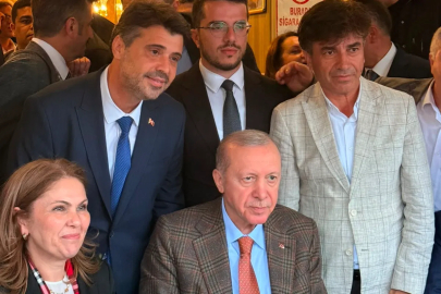 Cumhurbaşkanı Erdoğan Edirne heyetini kafeteryada kabul etti